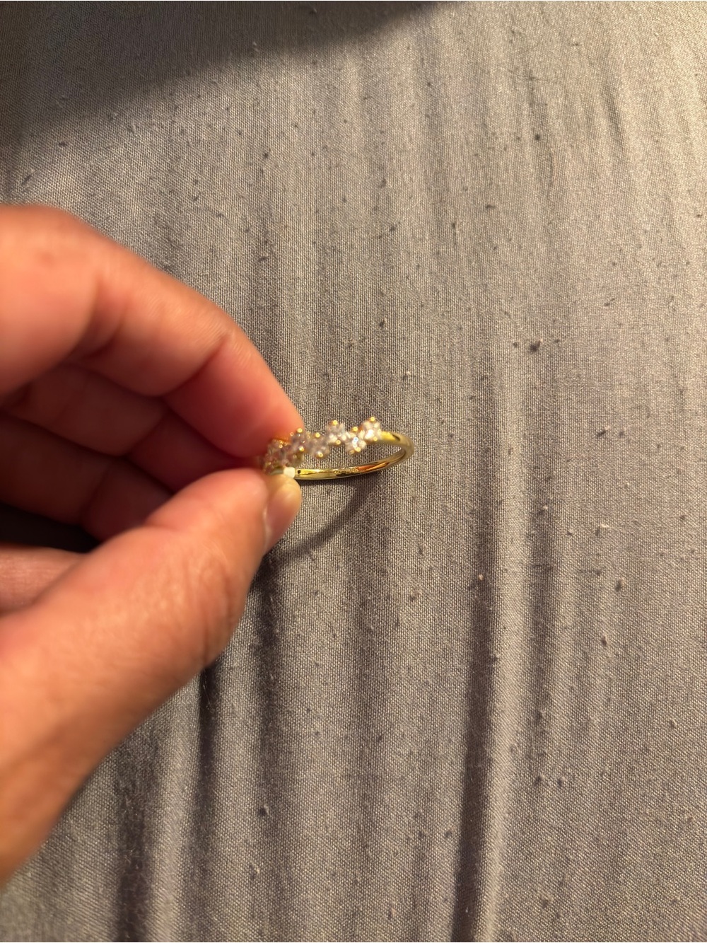 14k Diamond ring size 9 - Picture 4 of 4